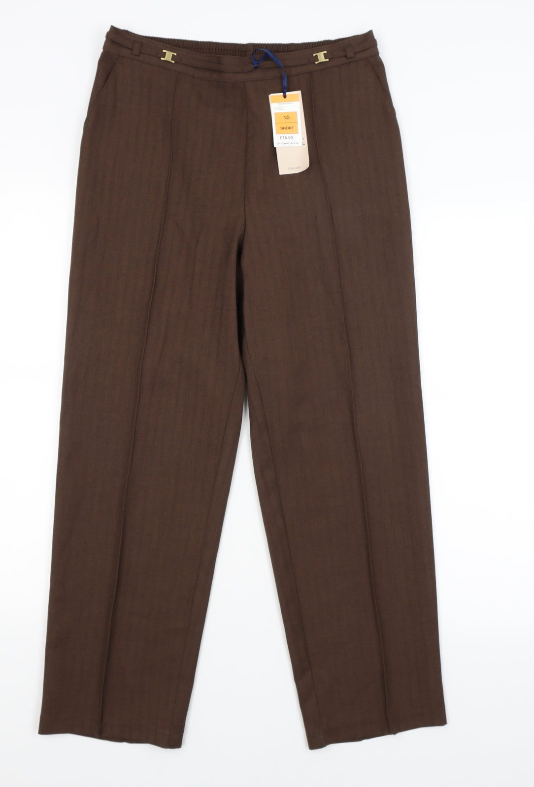 Marks and Spencer Womens Brown   Dress Pants Trousers Size 10 L26 in