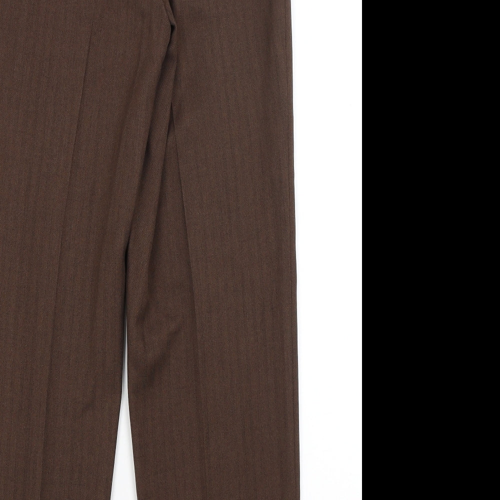 Marks and Spencer Womens Brown   Dress Pants Trousers Size 10 L26 in