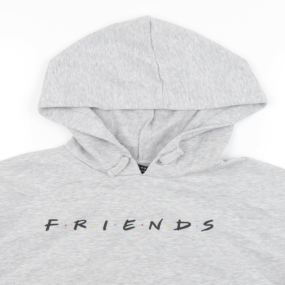 New Look Girls Grey   Pullover Hoodie Size 12-13 Years  - Friends