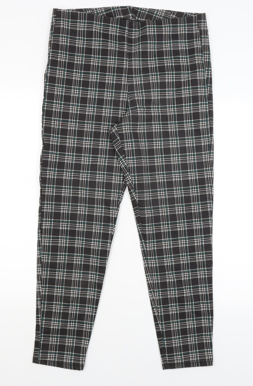George Womens Green Plaid  Dress Pants Trousers Size 16 L27 in