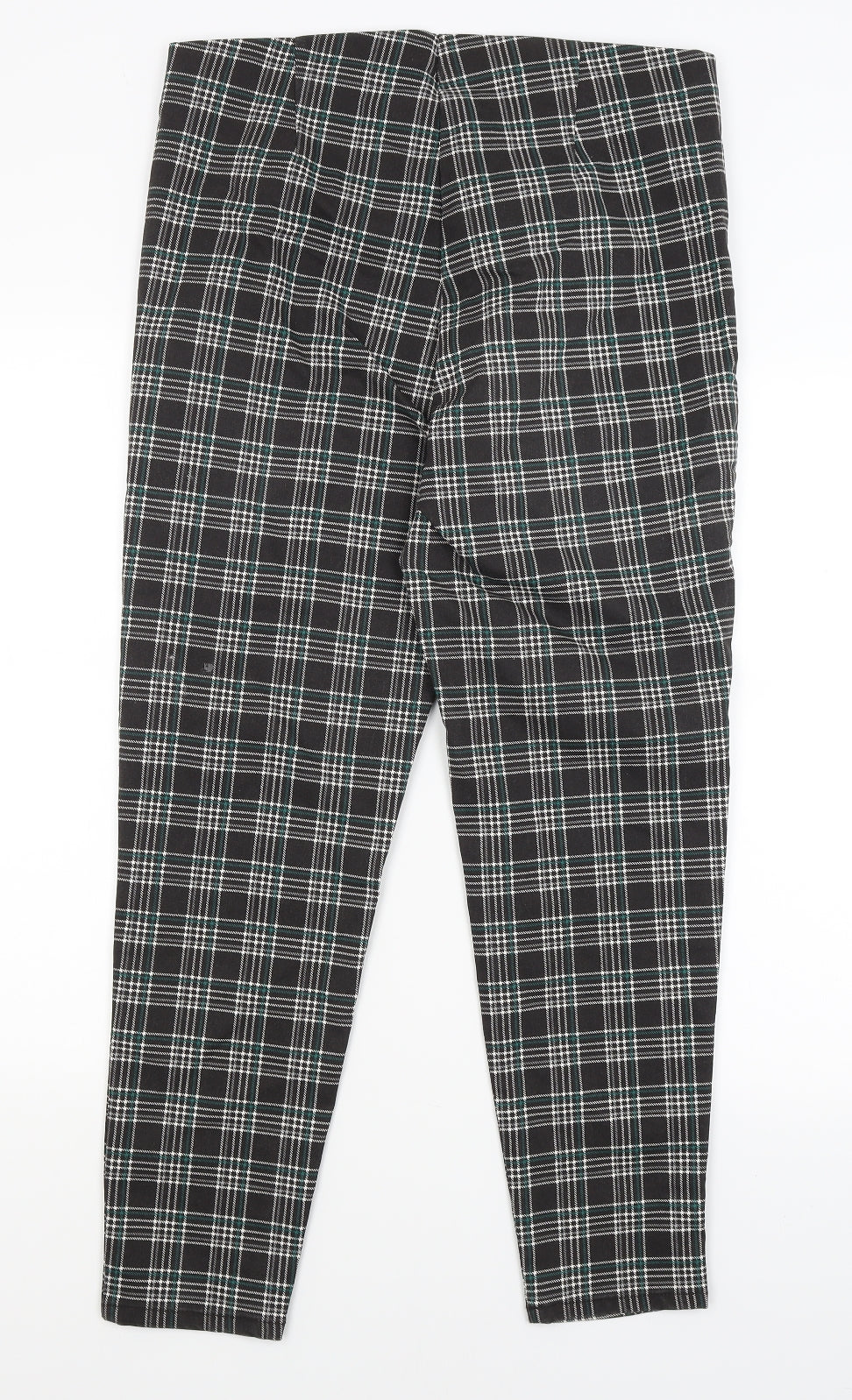 George Womens Green Plaid  Dress Pants Trousers Size 16 L27 in