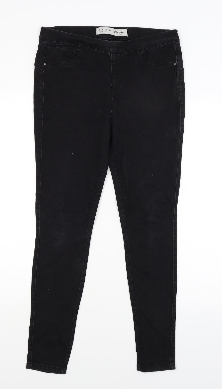 Denim Co Womens Black   Skinny Jeans Size 12 L27 in