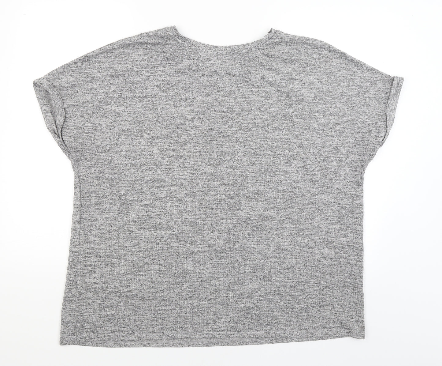 TU Womens Grey   Basic T-Shirt Size 20  - football heart