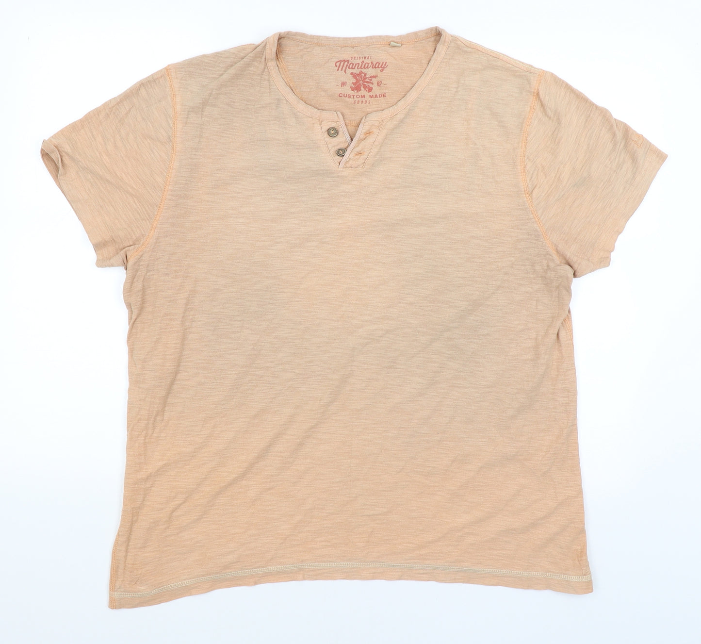 Mantaray Mens Orange    T-Shirt Size L