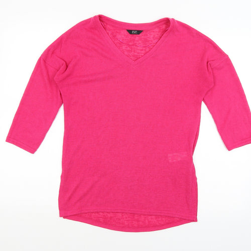 F&F Womens Pink   Basic T-Shirt Size 6