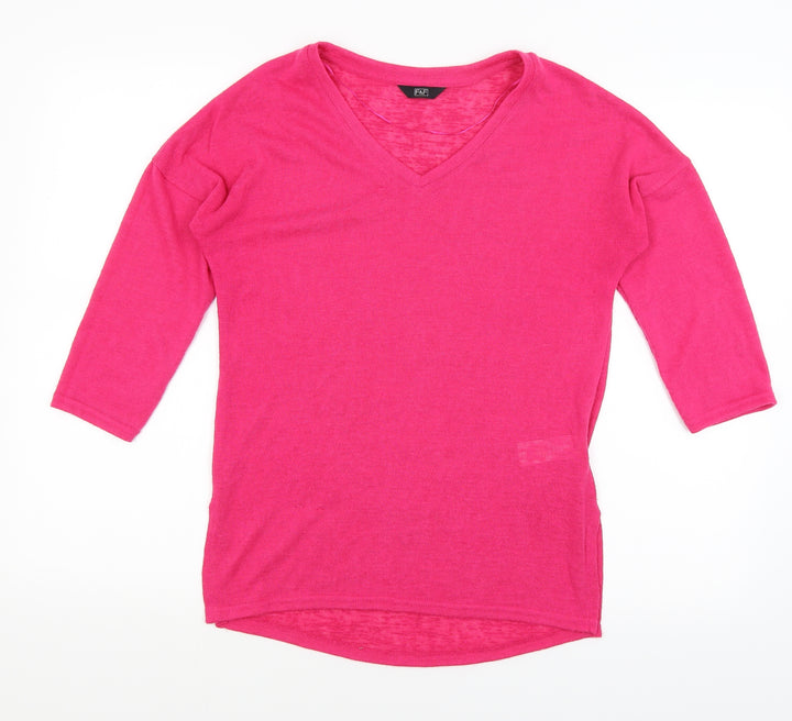 F&F Womens Pink Basic T-Shirt Size 6