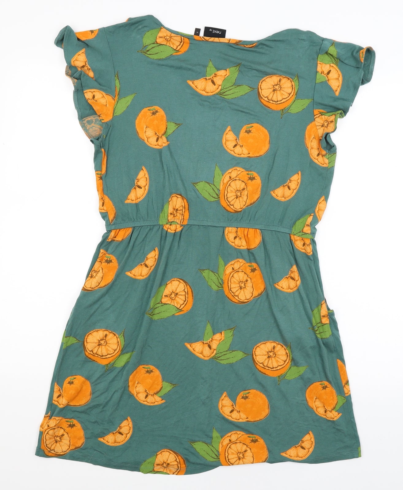 NEXT Womens Green   T-Shirt Dress  Size 14