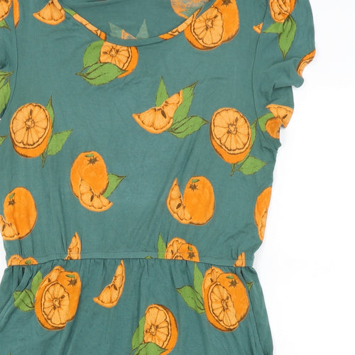 NEXT Womens Green   T-Shirt Dress  Size 14