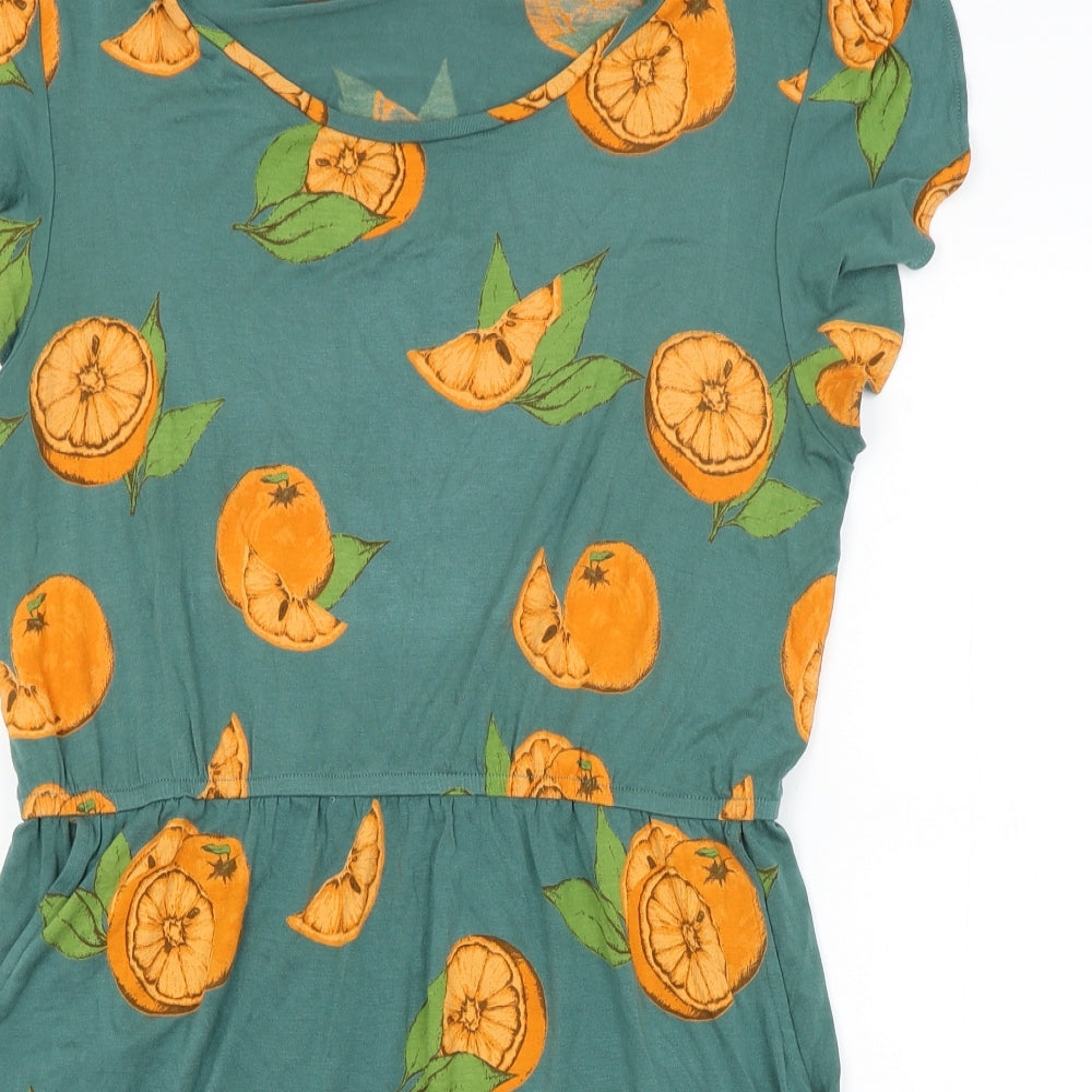 NEXT Womens Green   T-Shirt Dress  Size 14