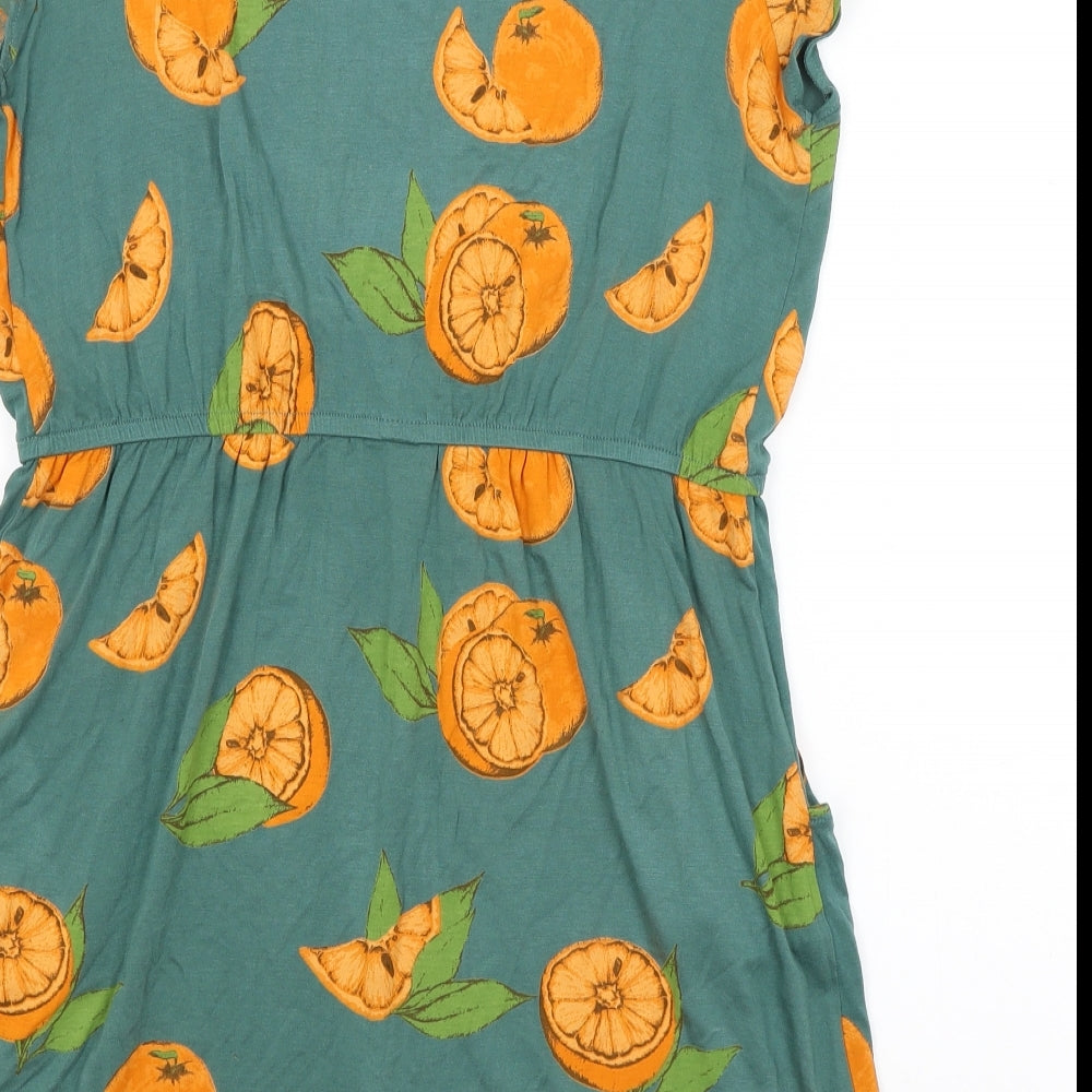 NEXT Womens Green   T-Shirt Dress  Size 14