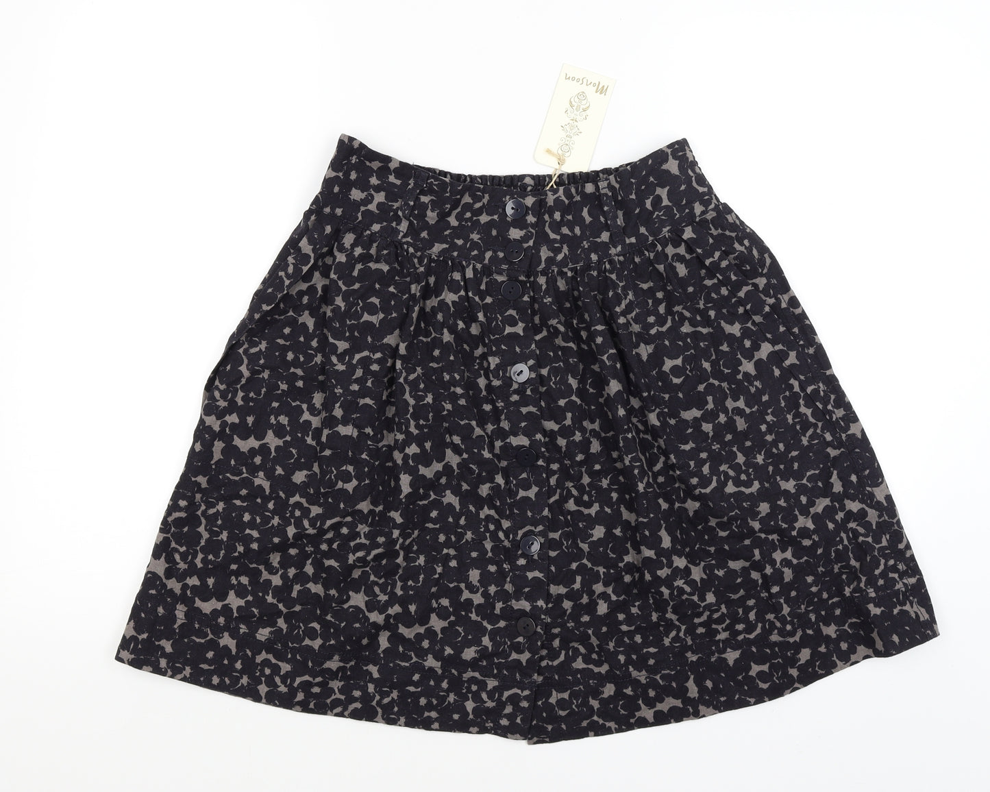 Monsoon Womens Blue Animal Print  Pettiskirt Skirt Size 12