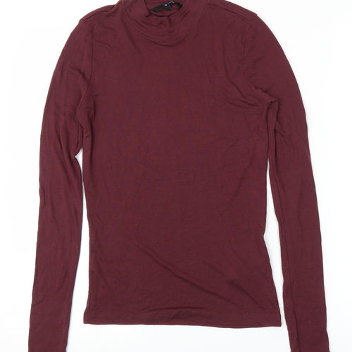 VERO MODA Womens Purple   Basic T-Shirt Size M
