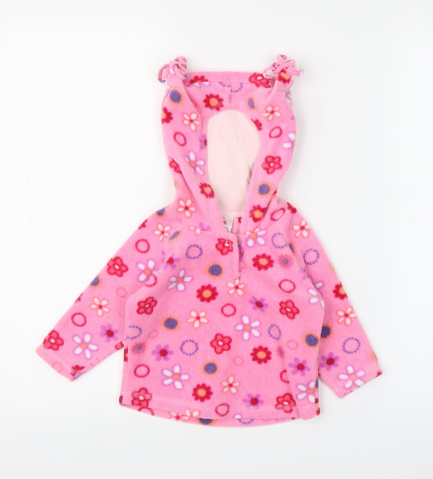 NEXT Girls Pink Floral  Pullover Jumper Size 6-9 Months