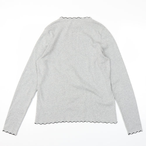 Mango Womens Grey   Pullover Jumper Size L