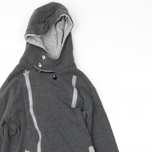 Qiaoyishi Womens Grey   Full Zip Hoodie Size 8