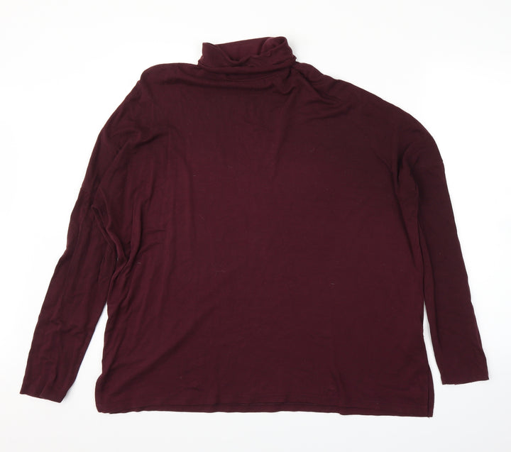 F&F Womens Purple Basic T-Shirt Size 12