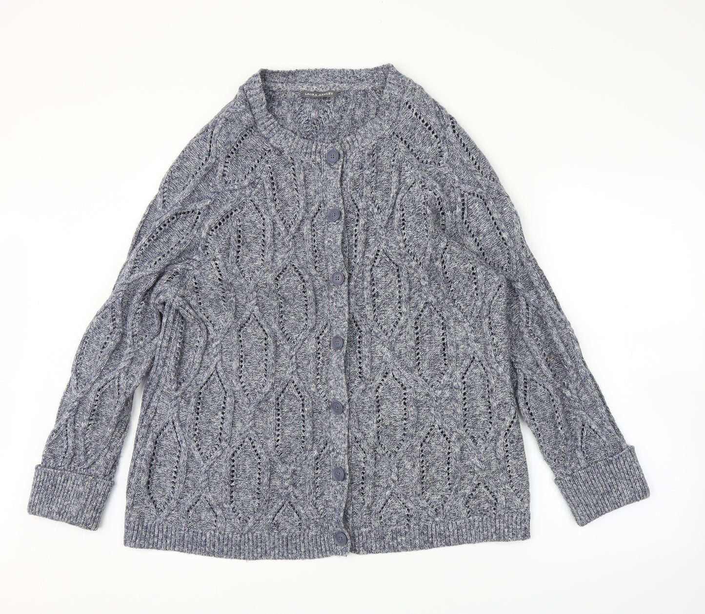 Laura Ashley Womens Grey   Cardigan Jumper Size 16