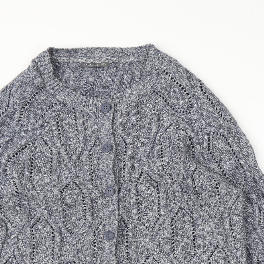 Laura Ashley Womens Grey   Cardigan Jumper Size 16