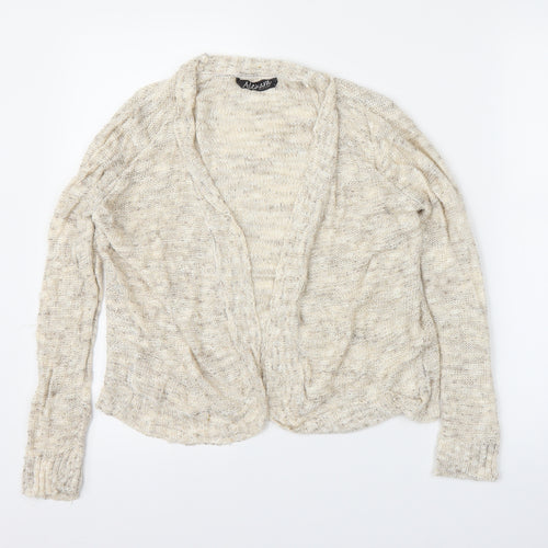 Alexara Womens Beige   Cardigan Jumper Size M