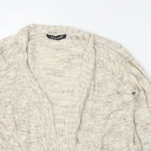Alexara Womens Beige   Cardigan Jumper Size M
