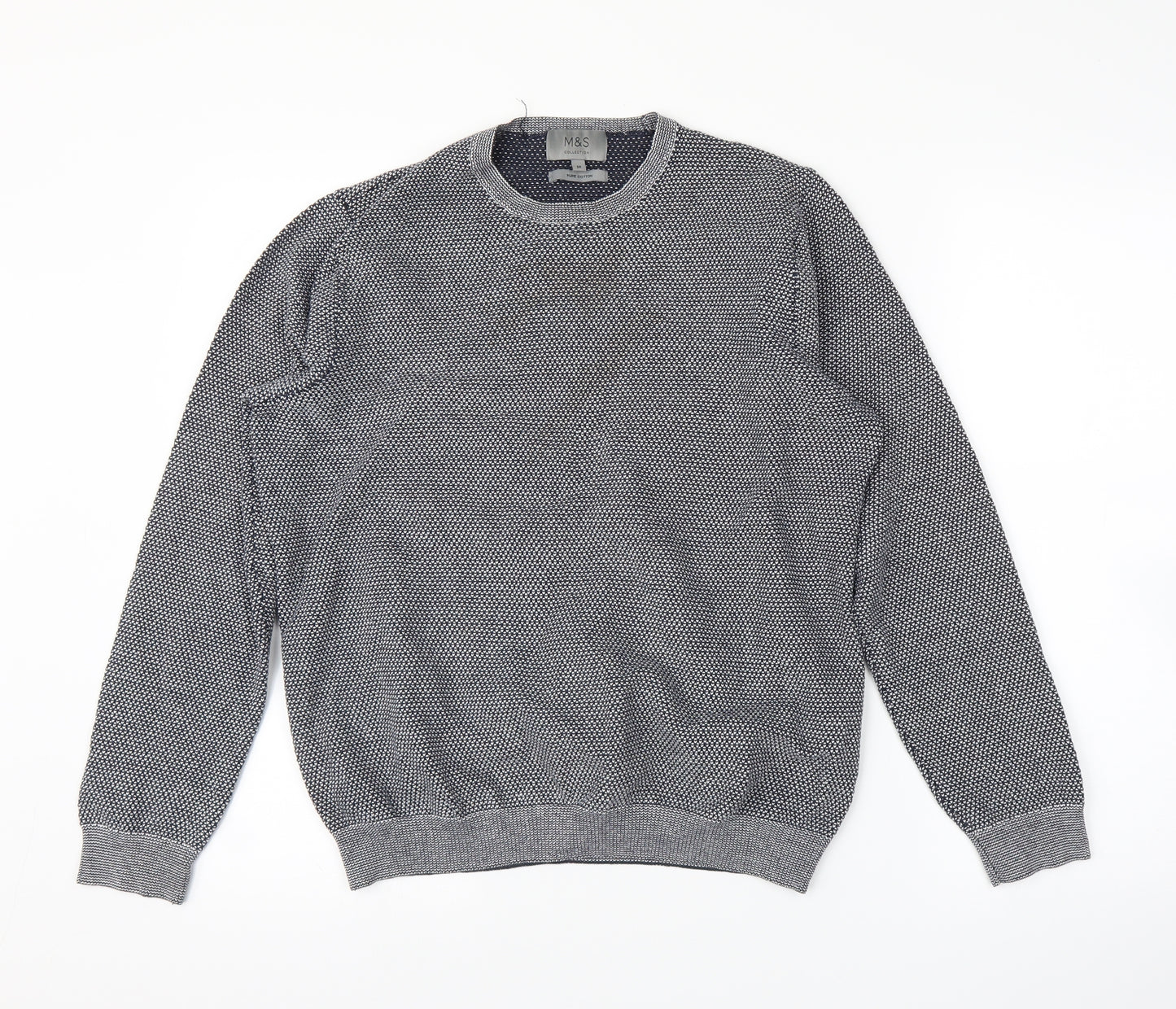 M&S Mens Grey   Pullover Jumper Size M
