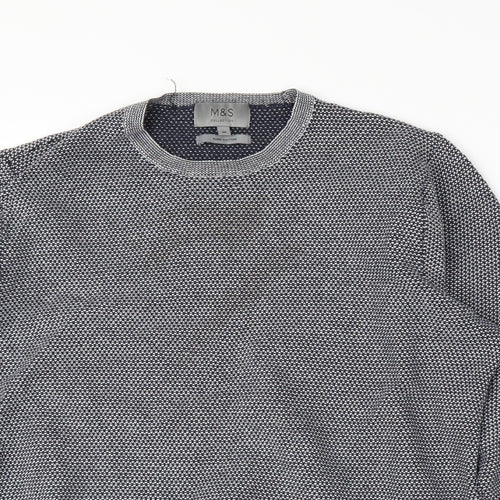 M&S Mens Grey   Pullover Jumper Size M