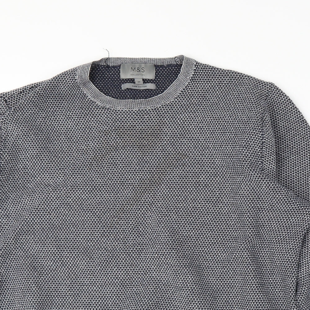 M&S Mens Grey   Pullover Jumper Size M