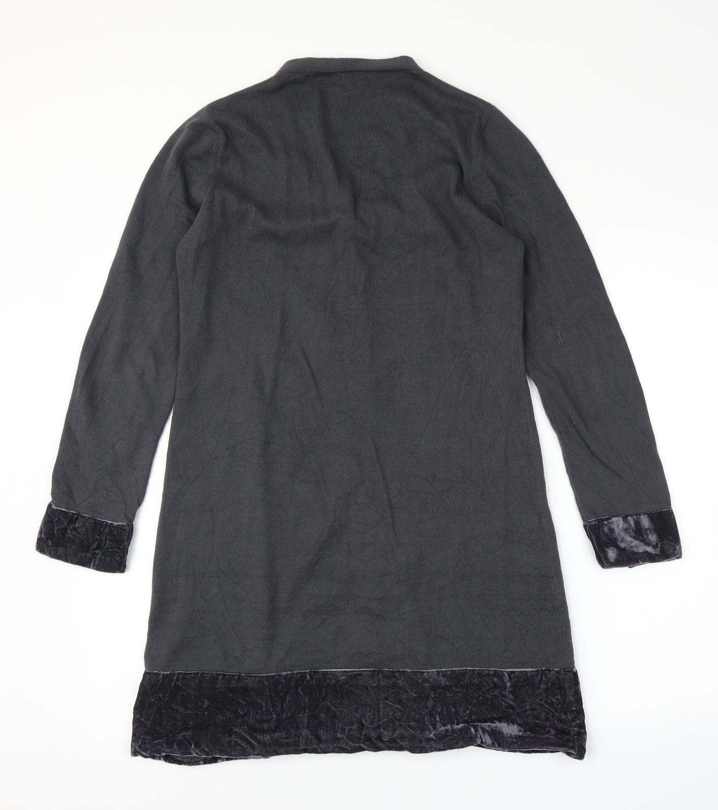 Saskia Womens Grey   Cardigan Jumper Size S