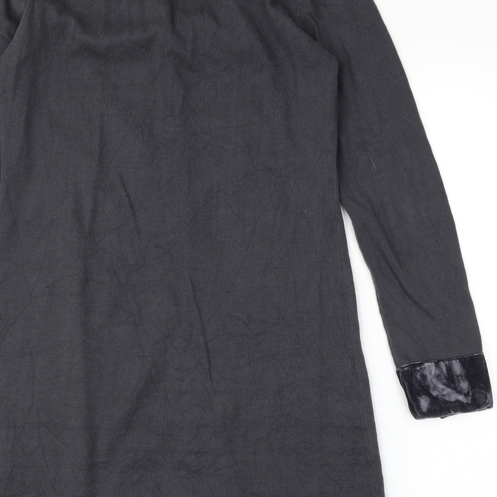 Saskia Womens Grey   Cardigan Jumper Size S