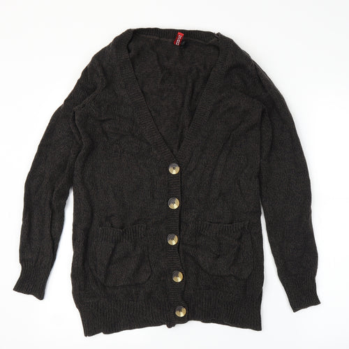 H&M Womens Brown   Cardigan Jumper Size M