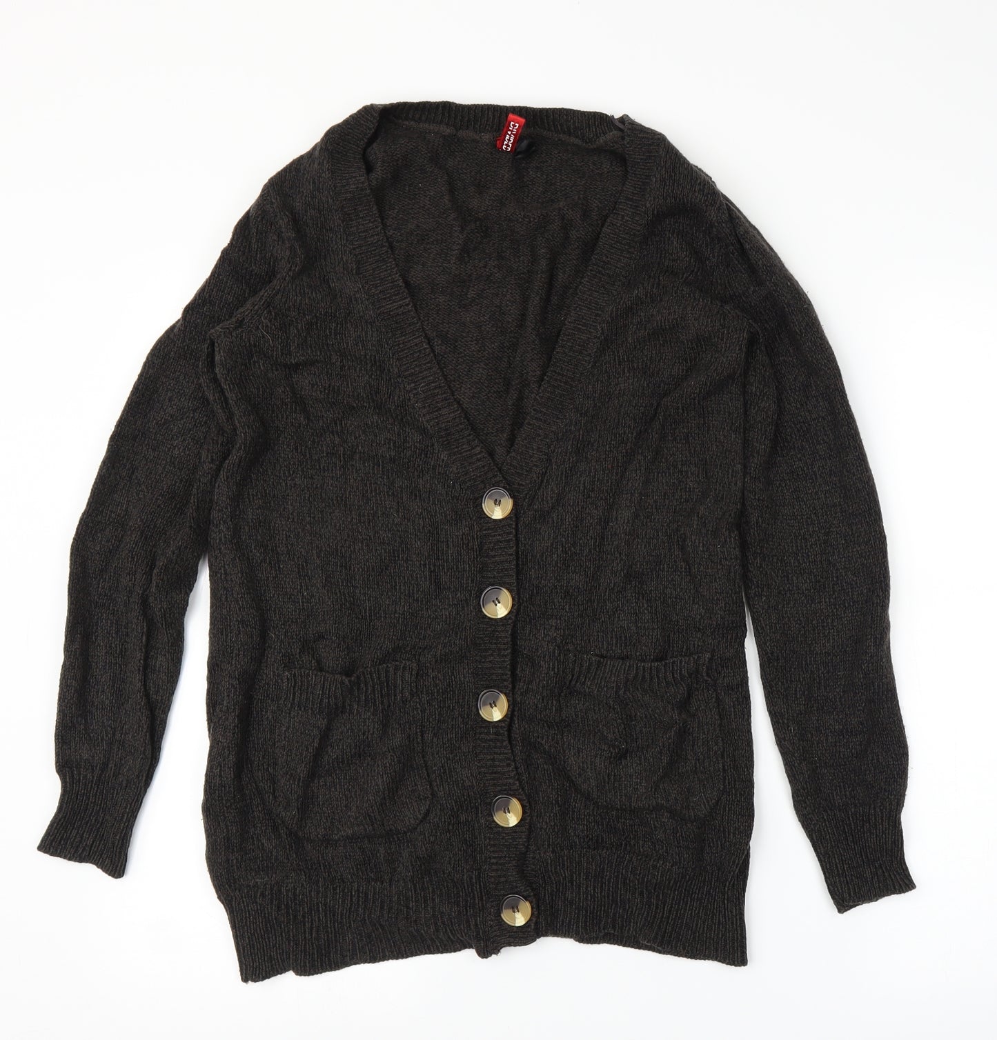 H&M Womens Brown   Cardigan Jumper Size M