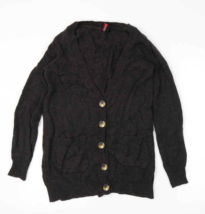 H&M Womens Brown   Cardigan Jumper Size M