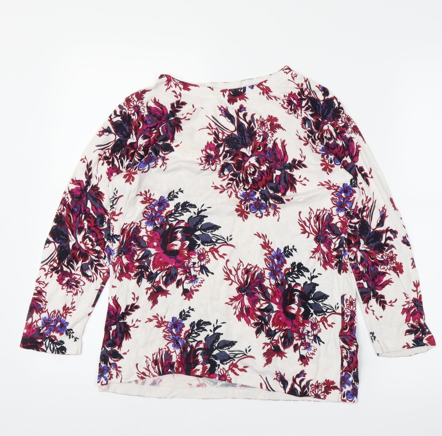 NEXT Womens Pink Floral  Pullover Jumper Size 12