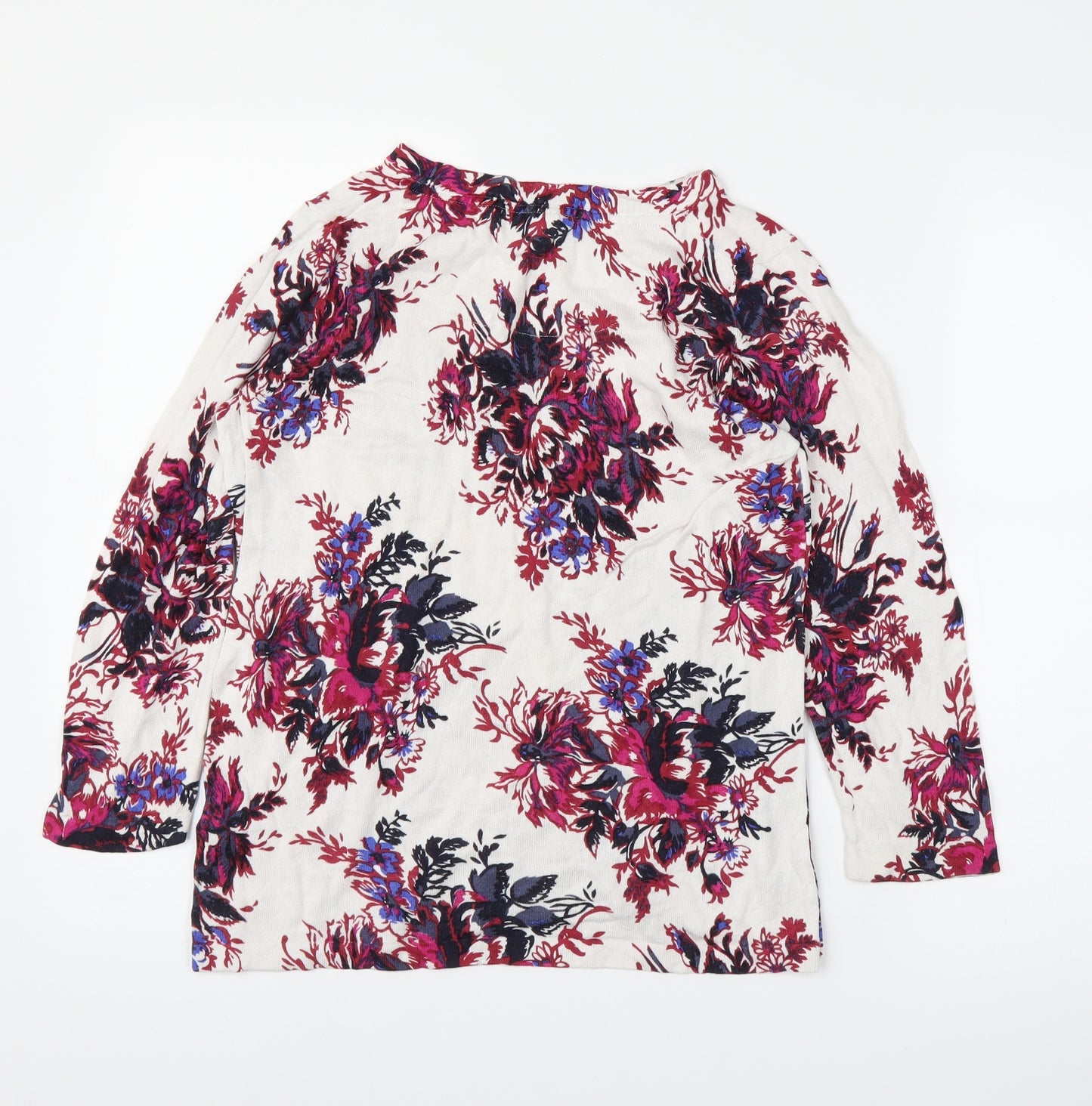 NEXT Womens Pink Floral  Pullover Jumper Size 12