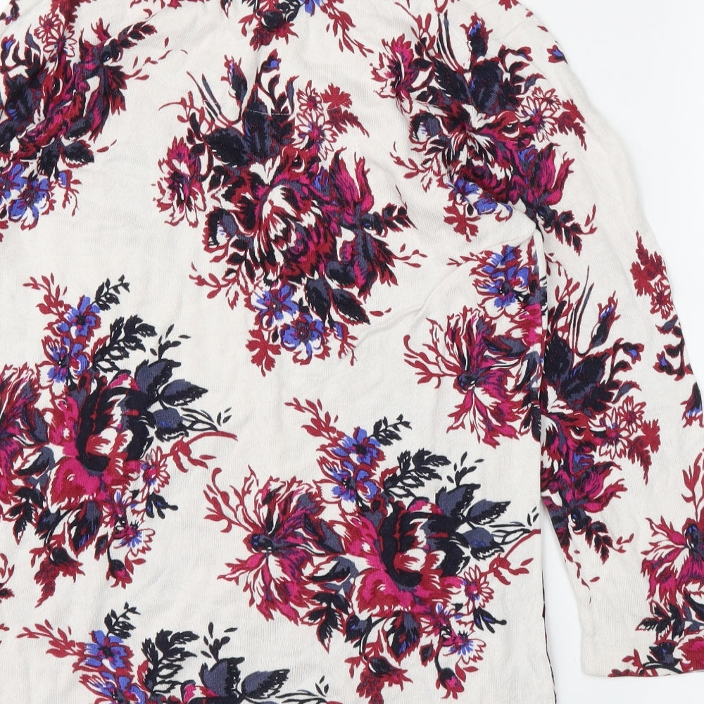 NEXT Womens Pink Floral  Pullover Jumper Size 12