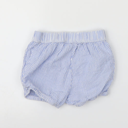 H&M Baby Blue Striped  Cropped Trousers Size 9 Months  - Shorts, Pants cover