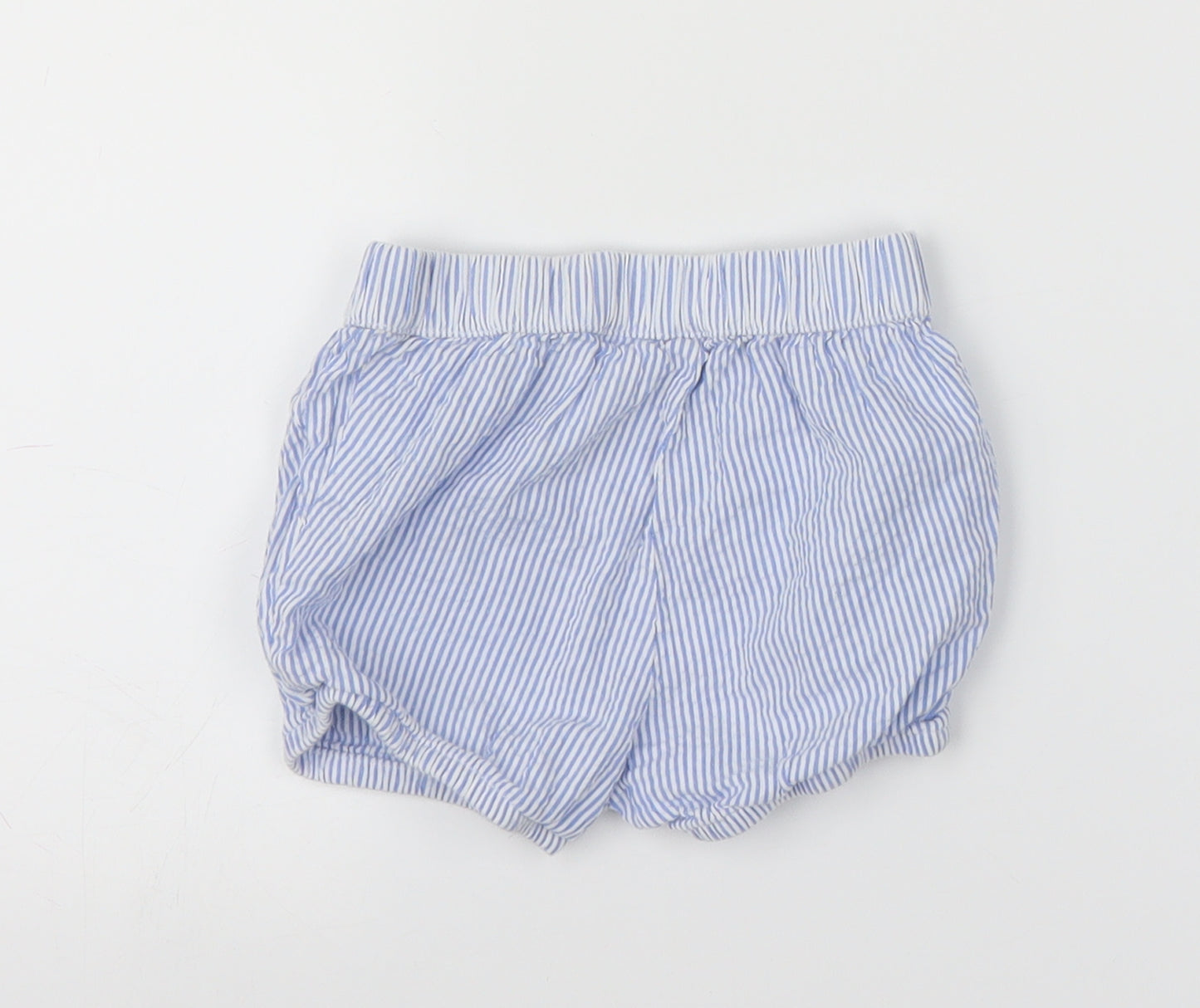 H&M Baby Blue Striped  Cropped Trousers Size 9 Months  - Shorts, Pants cover
