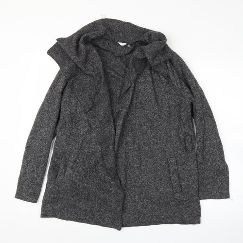 Preworn Womens Grey   Cardigan Jumper Size L  - Belt included