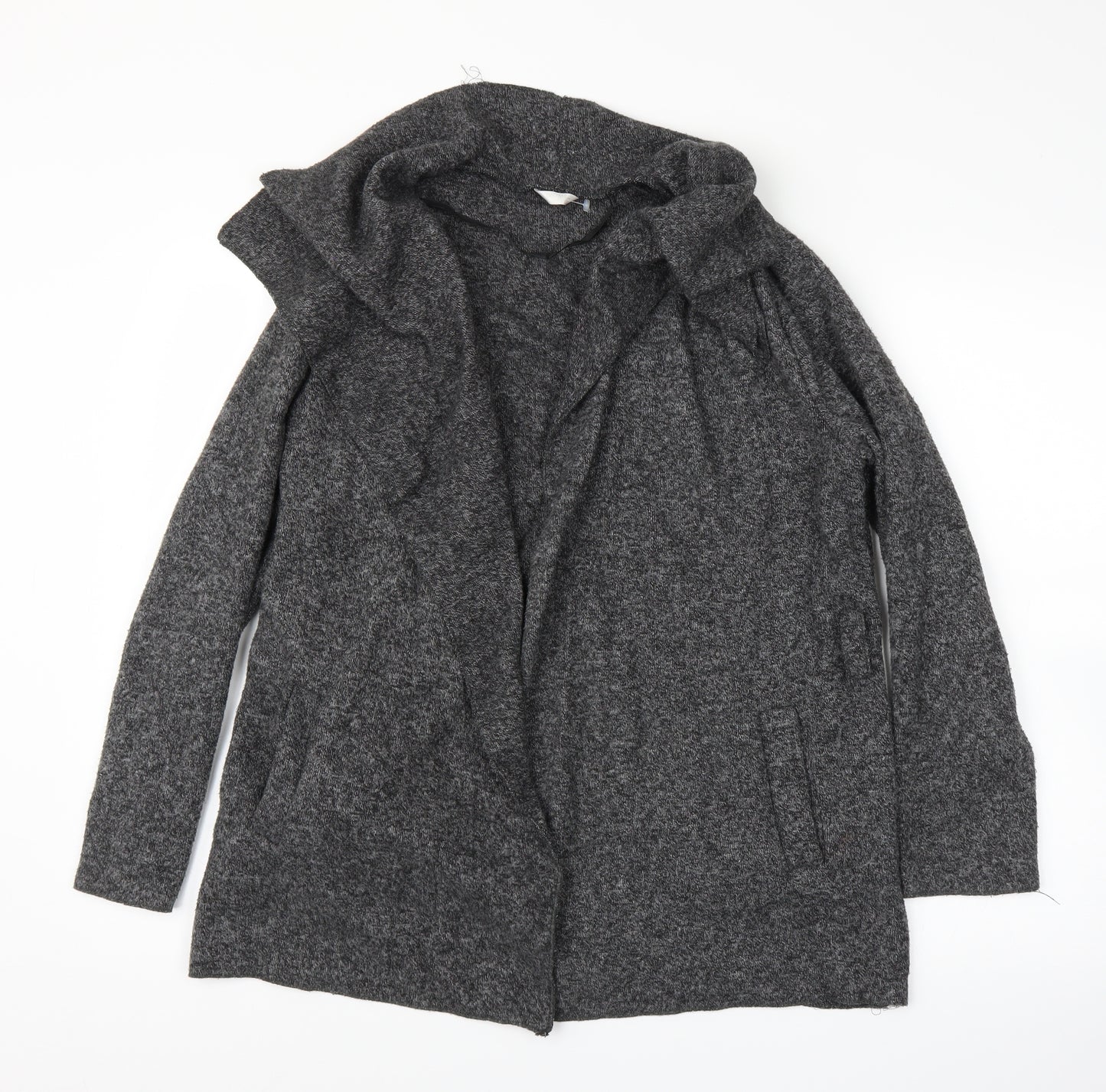 Preworn Womens Grey   Cardigan Jumper Size L  - Belt included