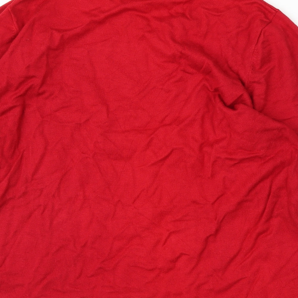 Bonmarché Womens Red   Pullover Jumper Size 18