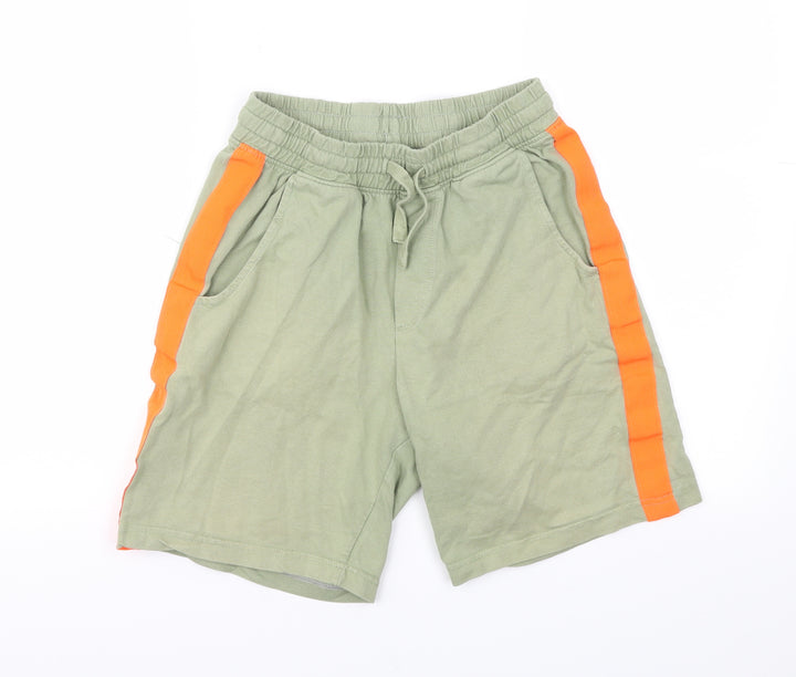 United Colors of Benetton Boys Green   Sweat Shorts Size 2XL