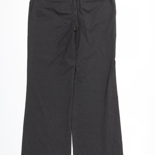 next  Womens Grey   Trousers  Size 10 L30 in