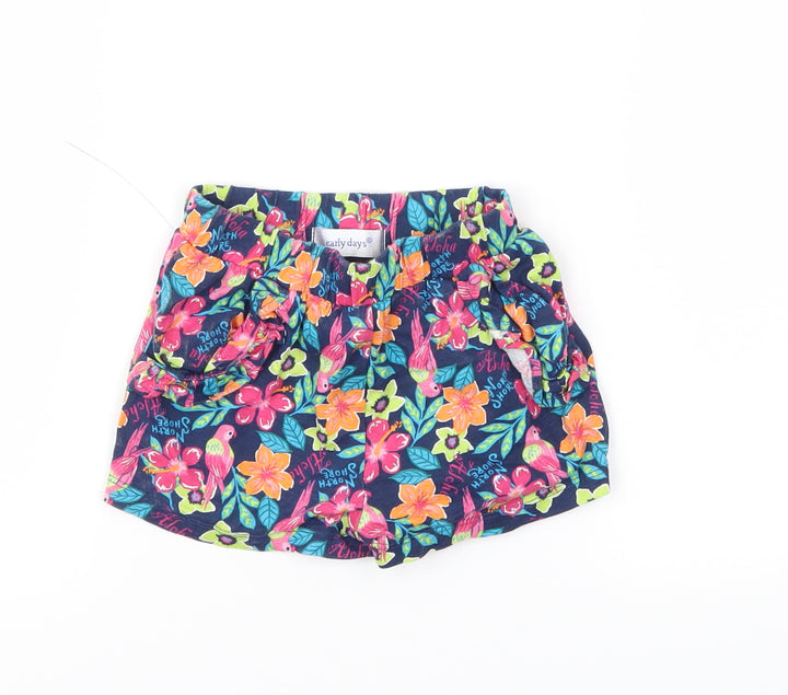 Earlydays Baby Multicoloured Floral Capri Trousers Size 18-24 Months
