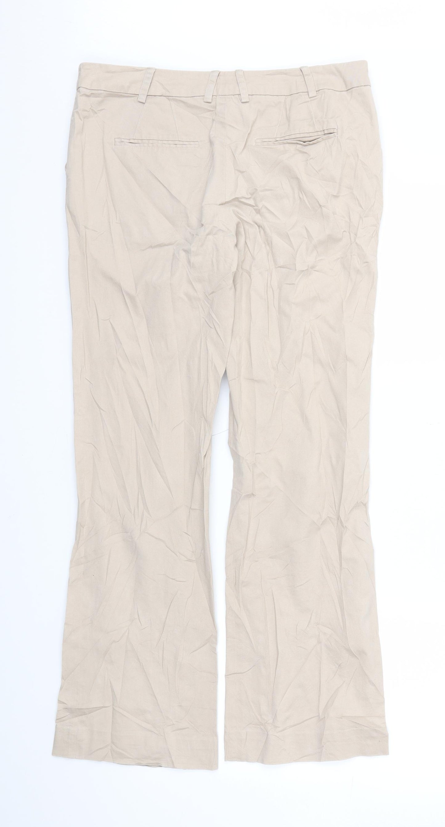 Wearhouse Womens Beige   Trousers  Size 10 L29 in