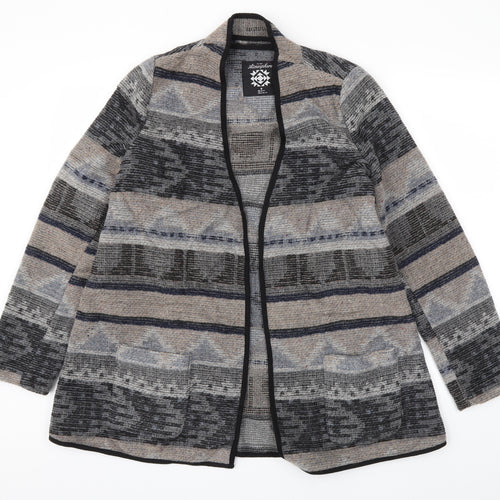 Primark Womens Black Argyle/Diamond  Jacket  Size 8
