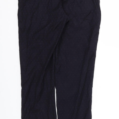 Monoprix Femme Womens Blue Polka Dot  Trousers  Size 8 L26 in