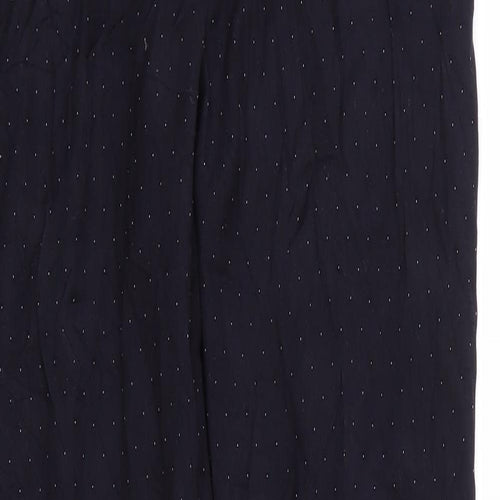 Monoprix Femme Womens Blue Polka Dot  Trousers  Size 8 L26 in