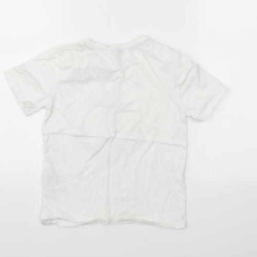 H&M Boys White   Basic T-Shirt Size 7-8 Years
