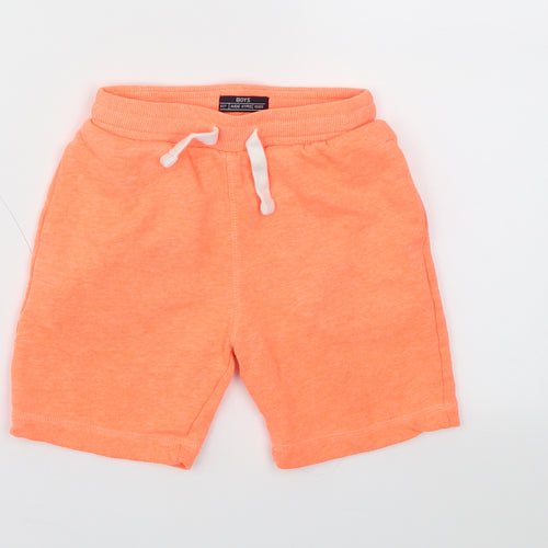 BOYS  Boys Orange   Sweat Shorts Size 6 Years