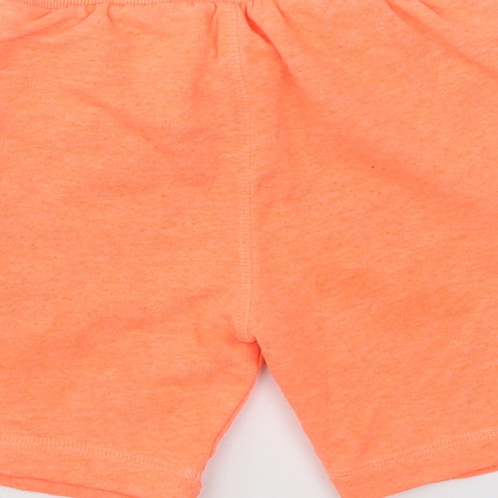 BOYS  Boys Orange   Sweat Shorts Size 6 Years